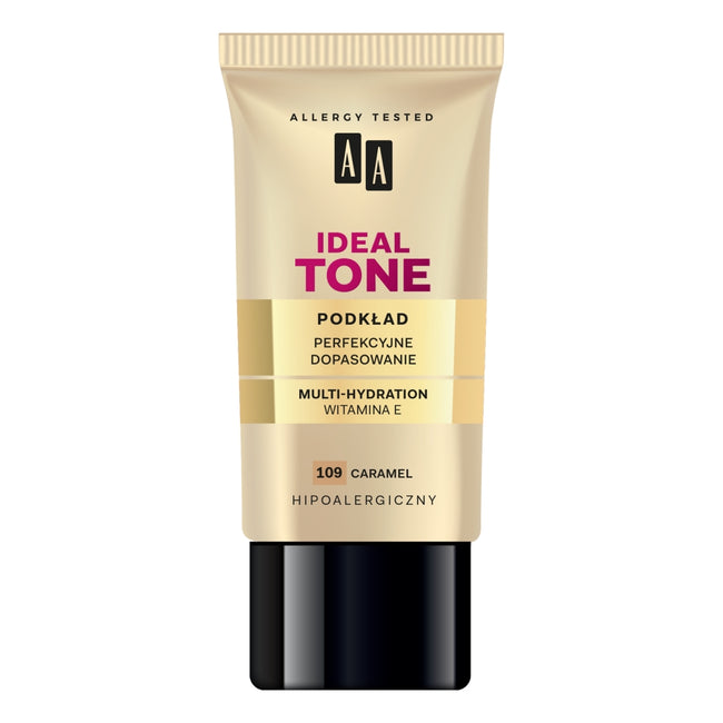 AA Make Up Ideal Tone podkład perfekcyjne dopasowanie 109 Caramel 30ml