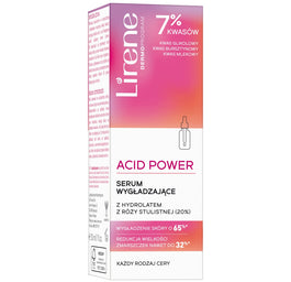 Lirene Acid Power serum wygładzające z hydrolatem z róży stulistnej 30ml