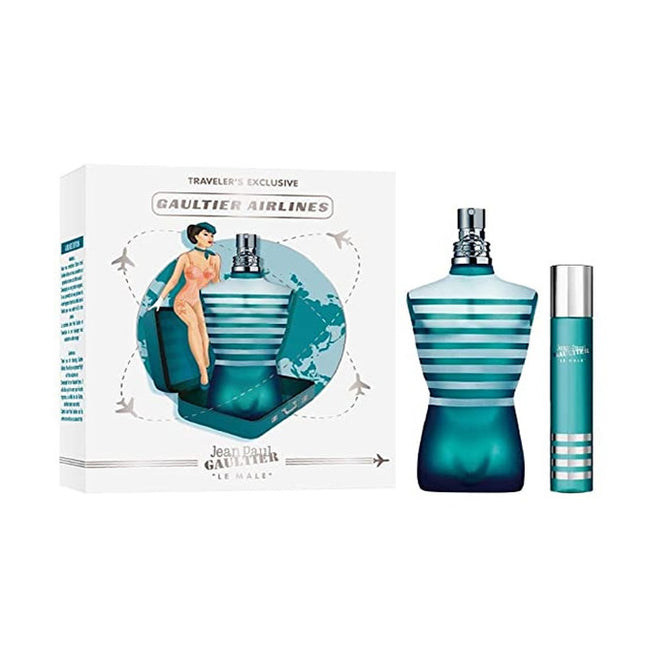 Jean Paul Gaultier Le Male zestaw woda toaletowa spray 125ml + miniaturka wody toaletowej 20ml