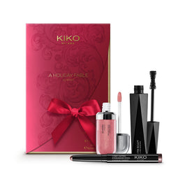 KIKO Milano A Holiday Fable Glam Kit zestaw cień do powiek w sztyfcie 05 1.6g + tusz do rzęs 11ml + błyszczyk do ust z efektem 3D 17 6.5ml