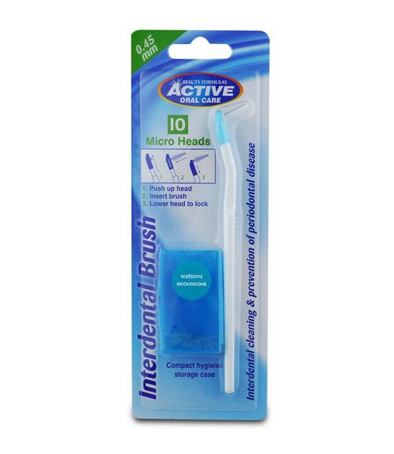 Active Oral Care Interdental Brush szczoteczka międzyzębowa + wymienne nasadki 0.45mm 10szt.