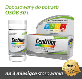 Centrum Silver 50+ witaminy suplement diety 100 tabletek