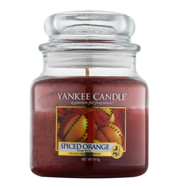 Yankee Candle Świeca zapachowa średni słój Spiced Orange 411g