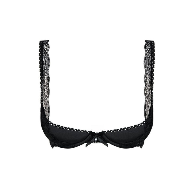 Obsessive Miamor Half-Bra kuszący półbiustonosz Black L/XL