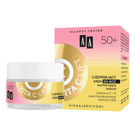 AA Vita C Lift 50+ ujędrniający krem na noc wyrównujący koloryt 50ml