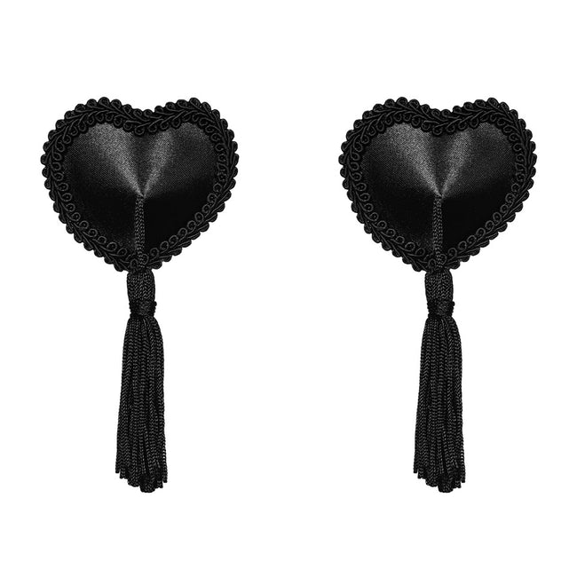 Obsessive Tassel Nipple Covers nasutniki Black 6cm