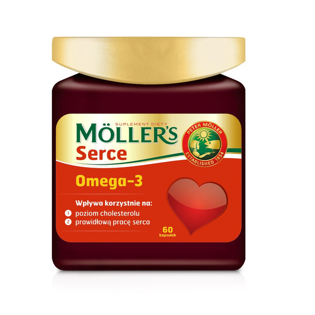 Möller's Serce Omega-3 suplement diety 60 kapsułek