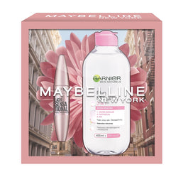 Maybelline Zestaw Lash Sensational Full Fan Effect Mascara tusz do rzęs Black 9.5ml + Garnier Skin Naturals płyn micelarny 3w1 400ml