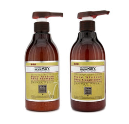 Saryna Key Pure African zestaw Shea Shampoo szampon do włosów 500ml + Pure African Shea Conditioner odżywka do włosów 500ml