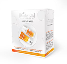 Bielenda Professional SupremeLab Energy Boost zestaw energetyzująco-nawilżający krem z witaminą C 50ml + rozjaśniająco-odżywcza maseczka z witaminą C 70ml