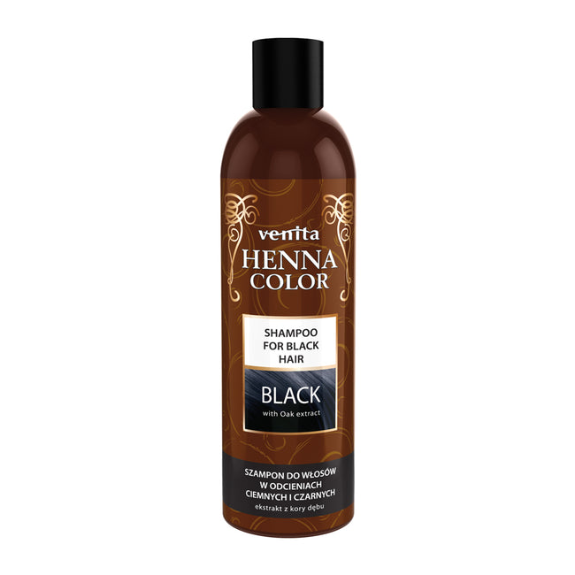 Venita Henna Color Black szampon ziołowy do włosów w odcieniach ciemnych i czarnych 250ml