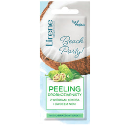 Lirene Beach Party! peeling drobnoziarnisty z wiórkami kokosa i owocem noni 7ml