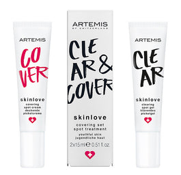 ARTEMIS Skinlove Covering Set Spot Treatment żel punktowy i korektor maskujący niedoskonałości 2x15ml