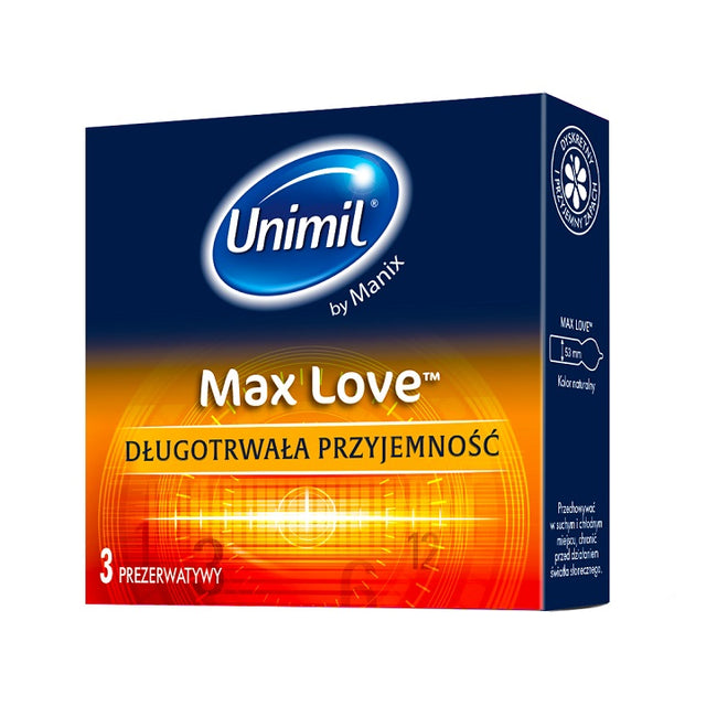 Unimil Max Love lateksowe prezerwatywy 3szt
