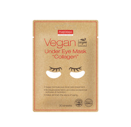 Purederm Vegan Under Eye Mask wegańskie płatki pod oczy z kolagenem 30szt