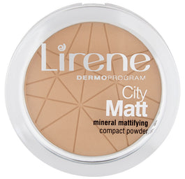 Lirene City Matt Mineral Mattifying Compact Powder mineralny puder matujący 03 Beżowy 9g