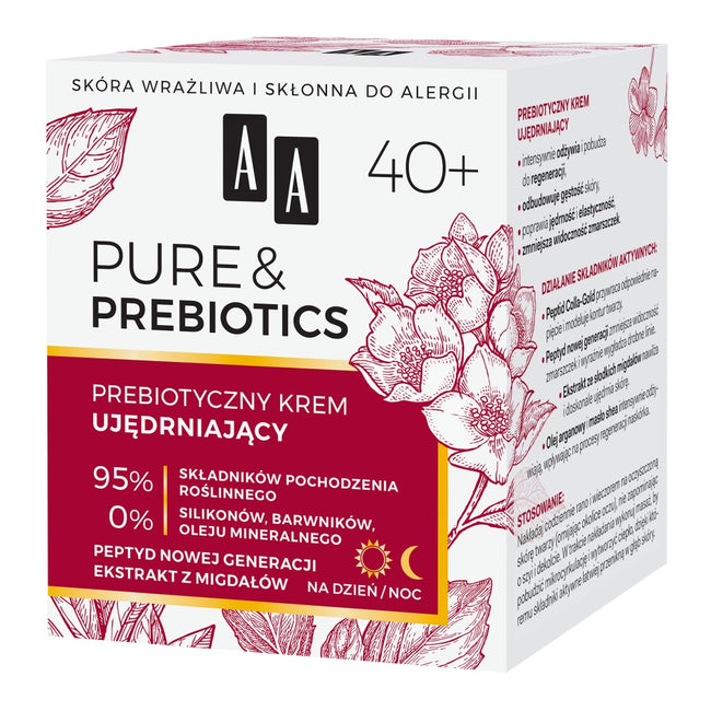 AA Pure&Prebiotics 40+ prebiotyczny krem ujędrniający 50ml