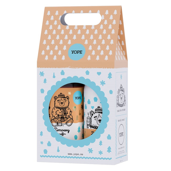 Yope Zimowy Muffin zestaw naturalne mydło do rąk 500ml + naturalny balsam do ciała 300ml