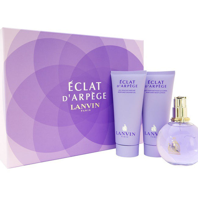 Lanvin Eclat d'Arpege zestaw woda perfumowana spray 100ml + balsam do ciała 100ml + żel pod prysznic 100ml