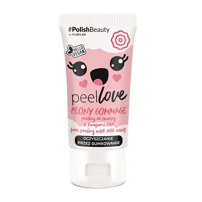 Floslek Peellove Peony Gommage peeling do twarzy z kwasami AHA 75ml