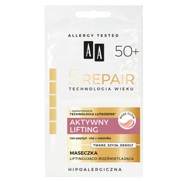 AA Technologia Wieku 5Repair 50+ Aktywny Lifting maseczka liftingująco-rozświetlająca 2x4ml