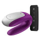 Satisfyer Double Fun Partner Vibrator wibrator dla par sterowany aplikacją Violet