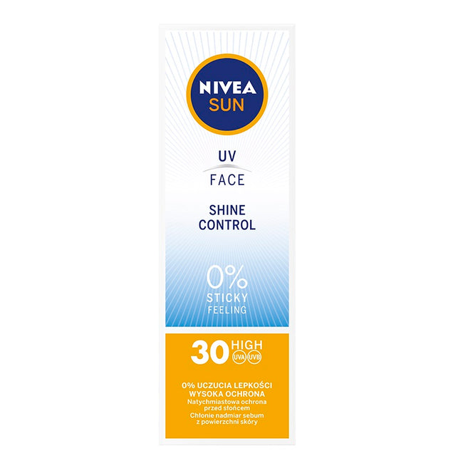 Nivea Sun UV Face Shine Control matujący krem do twarzy z wysoką ochroną SPF30 50ml