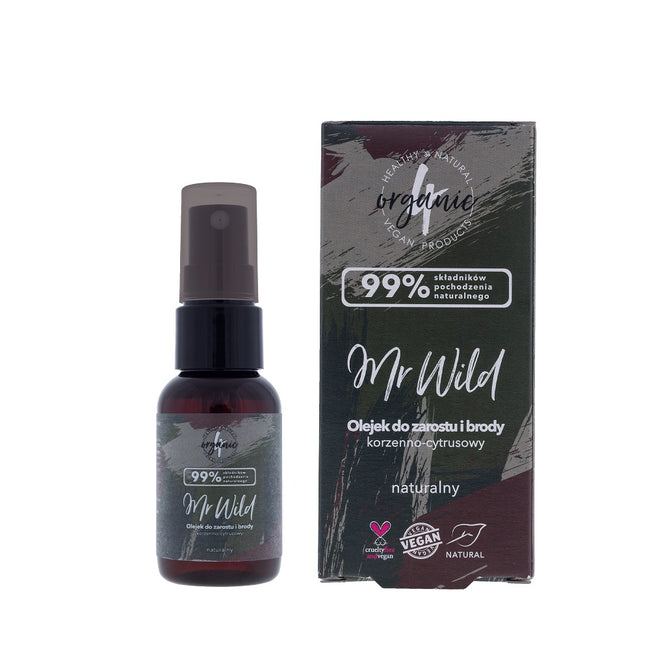 4organic Mr Wild olejek do zarostu i brody korzenno-cytrusowy 30ml