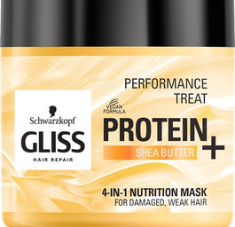 Gliss Kur Performance Treat 4-in-1 Nutrition Mask maska odżywcza do włosów Protein + Shea Butter 400ml