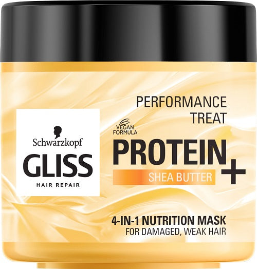 Gliss Kur Performance Treat 4-in-1 Nutrition Mask maska odżywcza do włosów Protein + Shea Butter 400ml