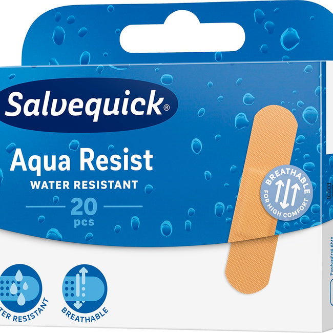 Salvequick Aqua Resist wodoodporne plastry opatrunkowe 20szt.