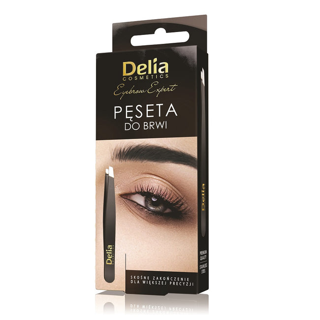 Delia Eyebrow Expert pęseta do brwi Czarna