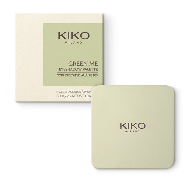 KIKO Milano Green Me Eyeshadow Palette - Edition 2020 paleta 6 cieni o różnych wykończeniach 103 Sophisticated Allure 4.2g