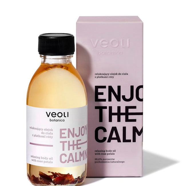 Veoli Botanica Enjoy The Calmness Oil relaksujący olejek do ciała z płatkami róży 150ml
