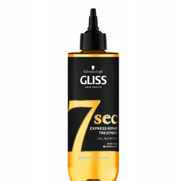 Gliss Kur 7sec Express Repair Treatment Oil Nutritive ekspresowa kuracja do włosów przesuszonych i matowych 200ml
