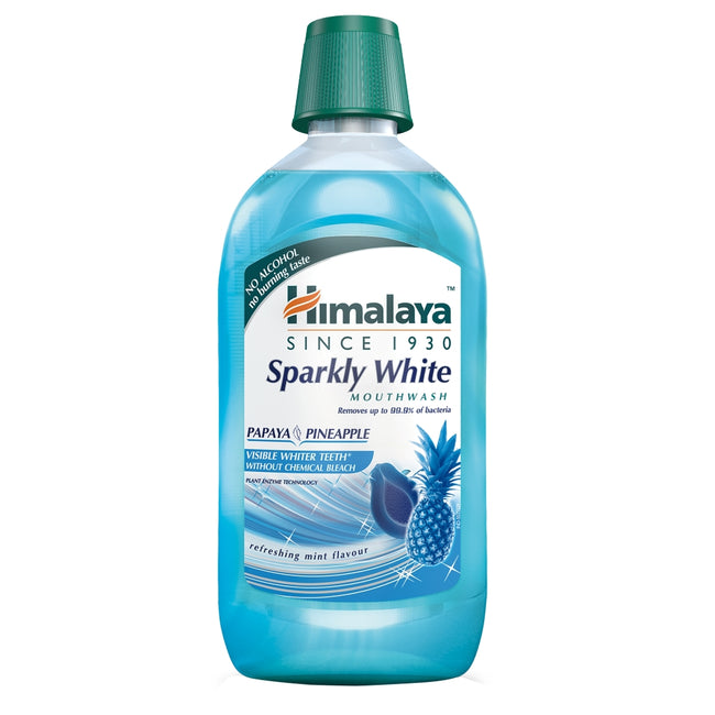 Himalaya Sparkly White wybielający płyn do płukania jamy ustnej 450ml