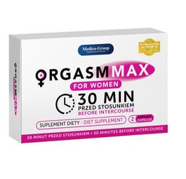 Medica-Group Orgasm Max For Women suplement diety na wywołanie podniecenia i orgazmu 2 kapsułki
