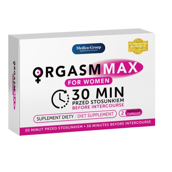 Medica-Group Orgasm Max For Women suplement diety na wywołanie podniecenia i orgazmu 2 kapsułki