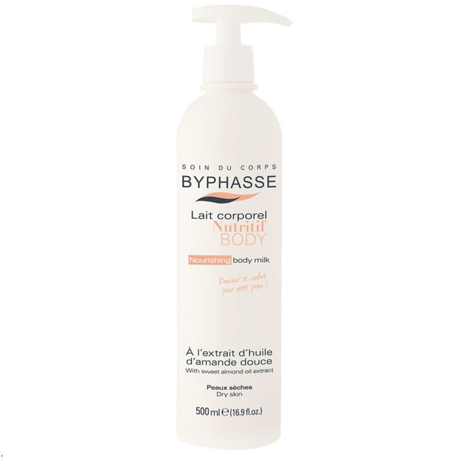 Byphasse Lait Corporel Nutritif Nourishing Body Milk migdałowe mleczko do ciała do suchej skóry 500ml