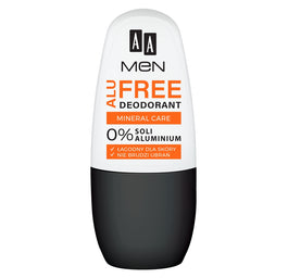 AA Men Alu Free Deodorant Mineral Care dezodorant w kulce bez soli aluminium 50ml