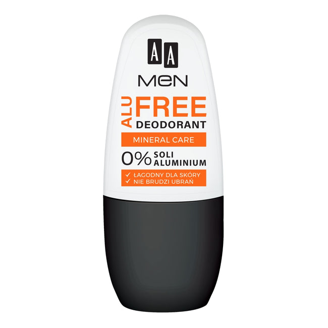 AA Men Alu Free Deodorant Mineral Care dezodorant w kulce bez soli aluminium 50ml
