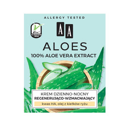 AA Aloes 100% Aloe Vera Extract krem dzienno-nocny regenerująco-wzmacniający 50ml