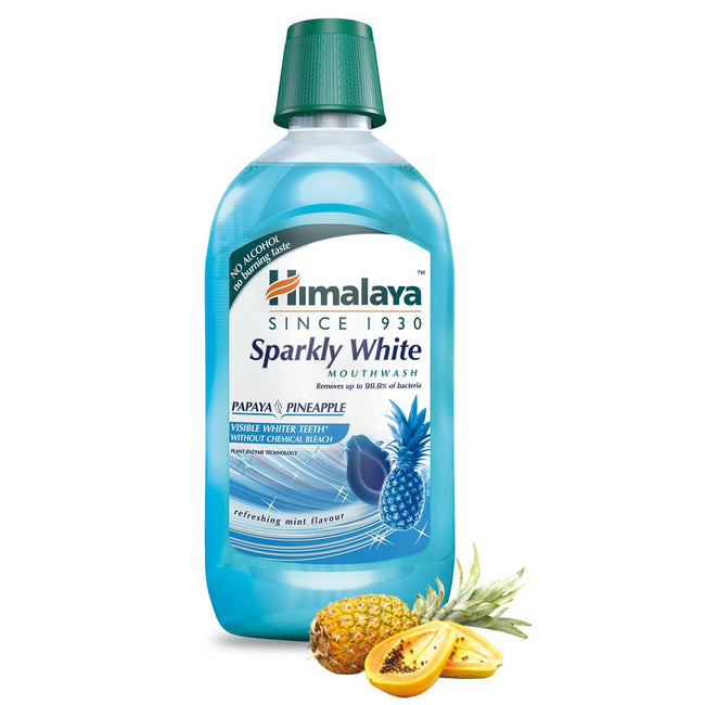 Himalaya Sparkly White wybielający płyn do płukania jamy ustnej 450ml
