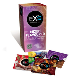 EXS Mixed Flavoured Condoms smakowe prezerwatywy 12szt.