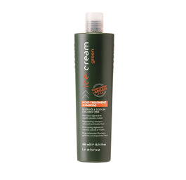 Inebrya Ice Cream Green Post-Treatment szampon do włosów osłabionych i zniszczonych zabiegami pH 5.0 300ml