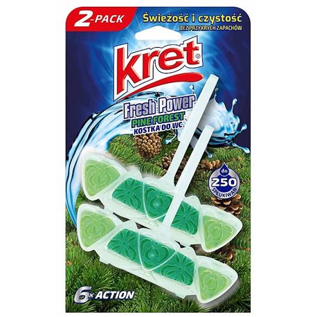 Kret Fresh Power zawieszka do WC Pine Forest 2x40g