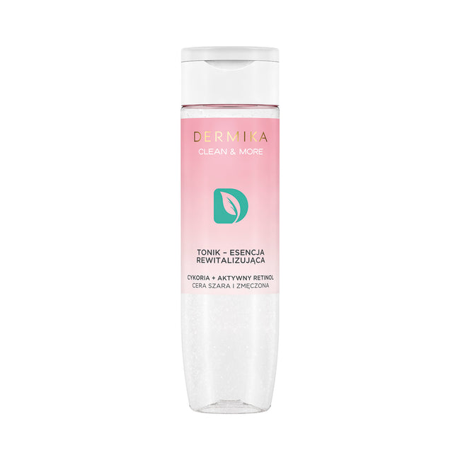 Dermika Clean & More tonik - esencja rewitalizująca do cery szarej i zmęczonej Cykoria & Aktywny Retinol 200ml
