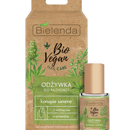 Bielenda Bio Vegan Nail Care odżywka do paznokci wzmacniająco-utwardzająca Konopie Siewne 10ml