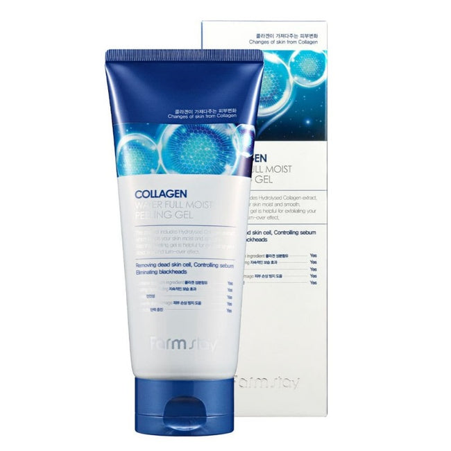 Farm Stay Collagen Water Full Moist Peeling Gel kolagenowy żel peelingujący 180ml