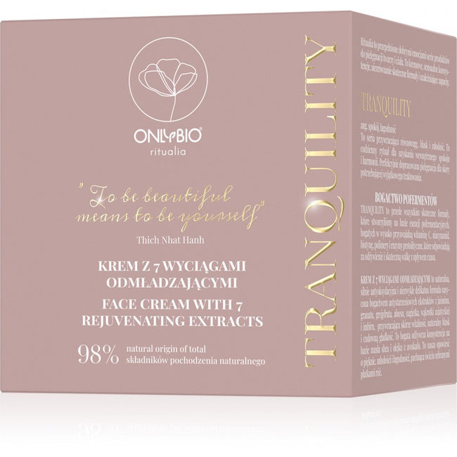 OnlyBio Ritualia Tranquility krem do twarzy z 7 wyciągami odmładzającymi 50ml